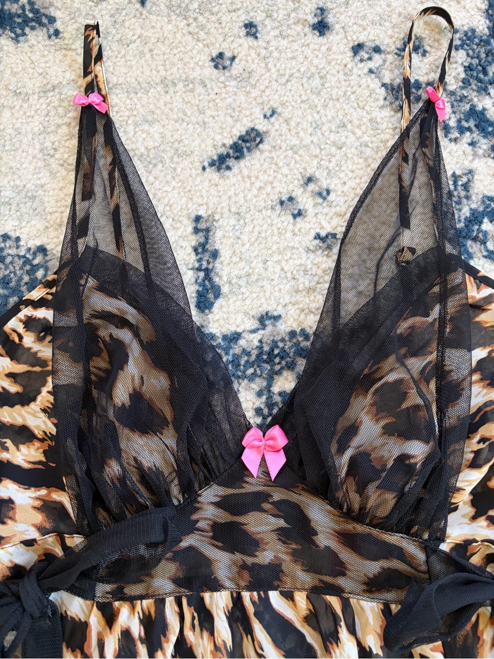 Betsy Johnson Animal Print Slip Dress MEDIUM - Picture 3 of 9